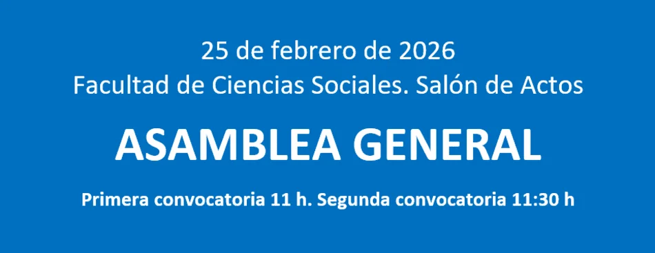 Cartel informativo con letras blancas sobre fondo azul