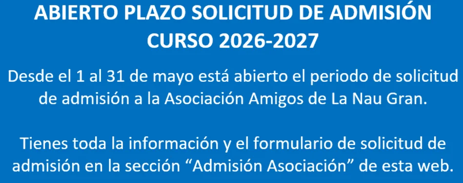 Cartel informativo con letras blancas sobre fondo azul