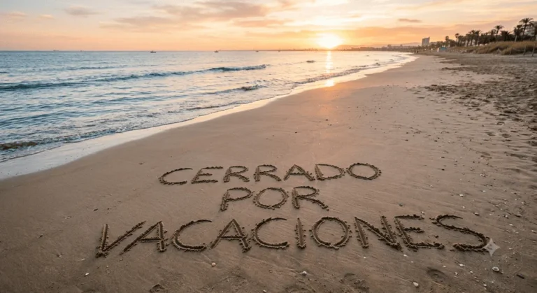 Letras escritas en la arena de la playa y con orilla de mar de fondo