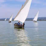 Albufera de Valencia con barcas de vela