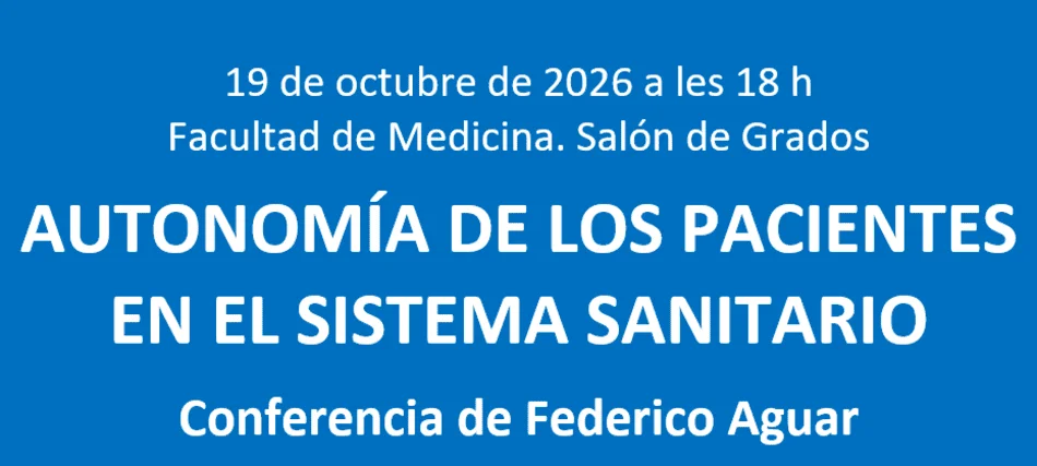 Cartel sobre fondo azul y letras blancas